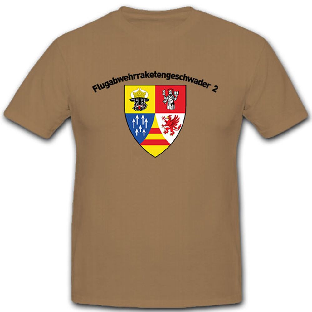 Anti-aircraft missile squadron 2 Luftwaffe Bundeswehr Germany - T-shirt # 10449