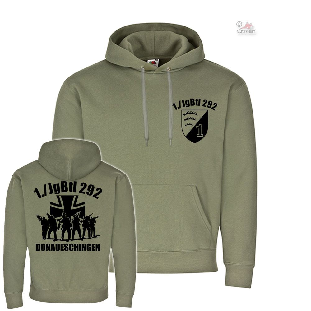 1 JgBtl 292 Donaueschingen Hunters Battalion Company Unit Hoodie # 19735