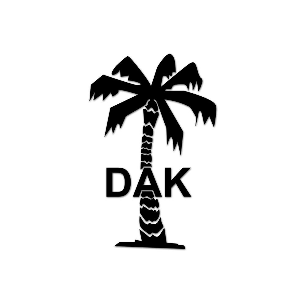 Sticker from 10cm Africa Palm DAK Afrikakorps Major Association North Africa #A6488