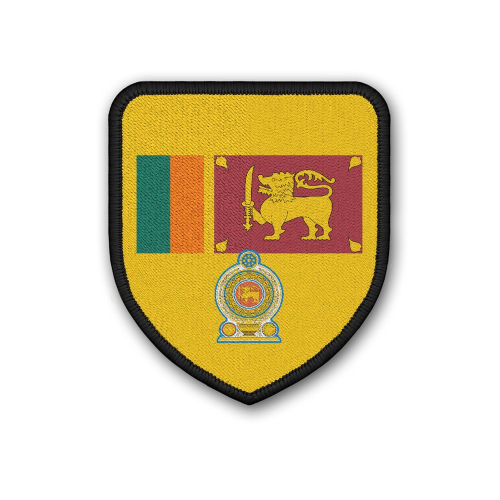 Patch Landeswappenpatch Sri Lanka Aufnäher Fahne Flagge Vaterland Stolz #21973