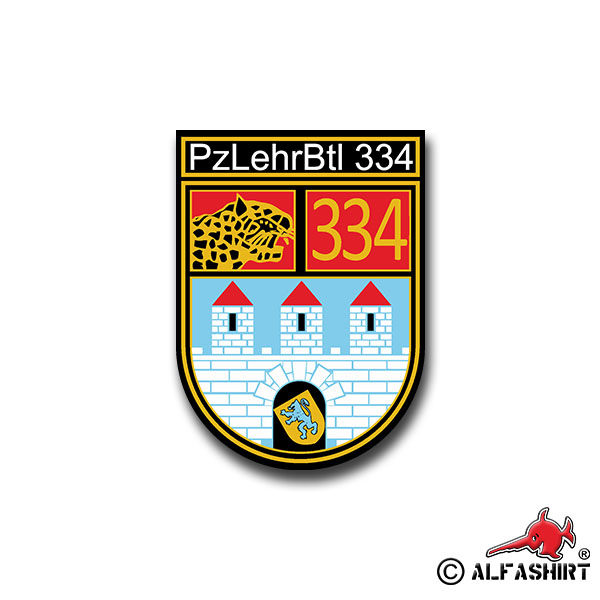 Sticker PzLehrBtl 334 Panzer Lehr Battalion Celle Army 5x7cm A1410