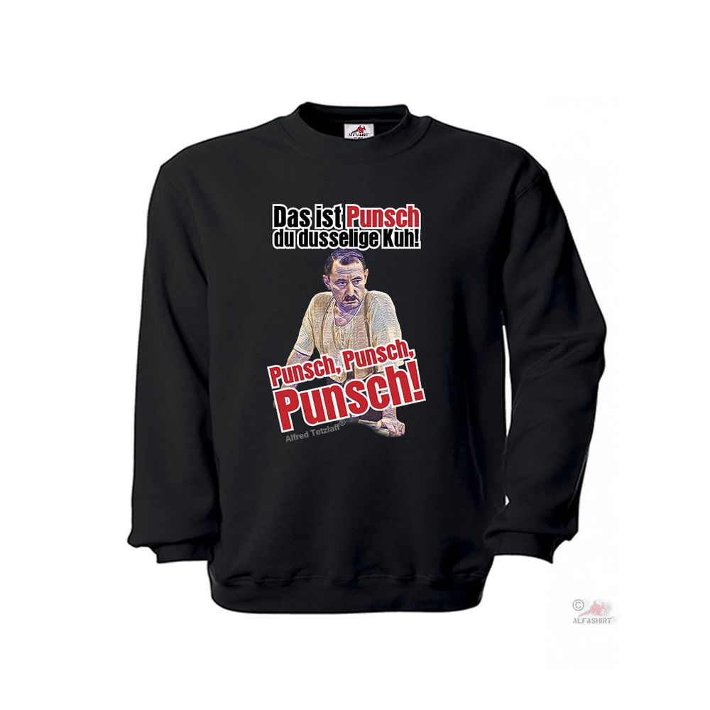 Alfred Tetzlaff punch New Years Eve disgust series cult dusselige cow sweater # 36115