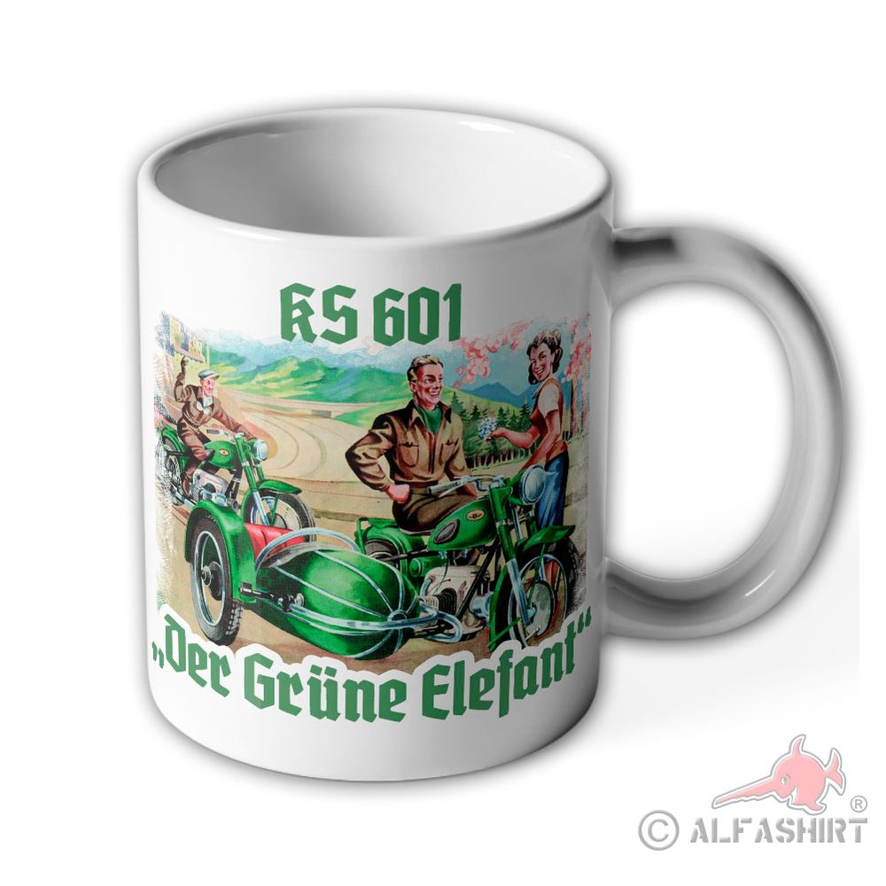 Tasse KS 601 Der Grüne Elefant Mototrrad Elefantentreffen #17022