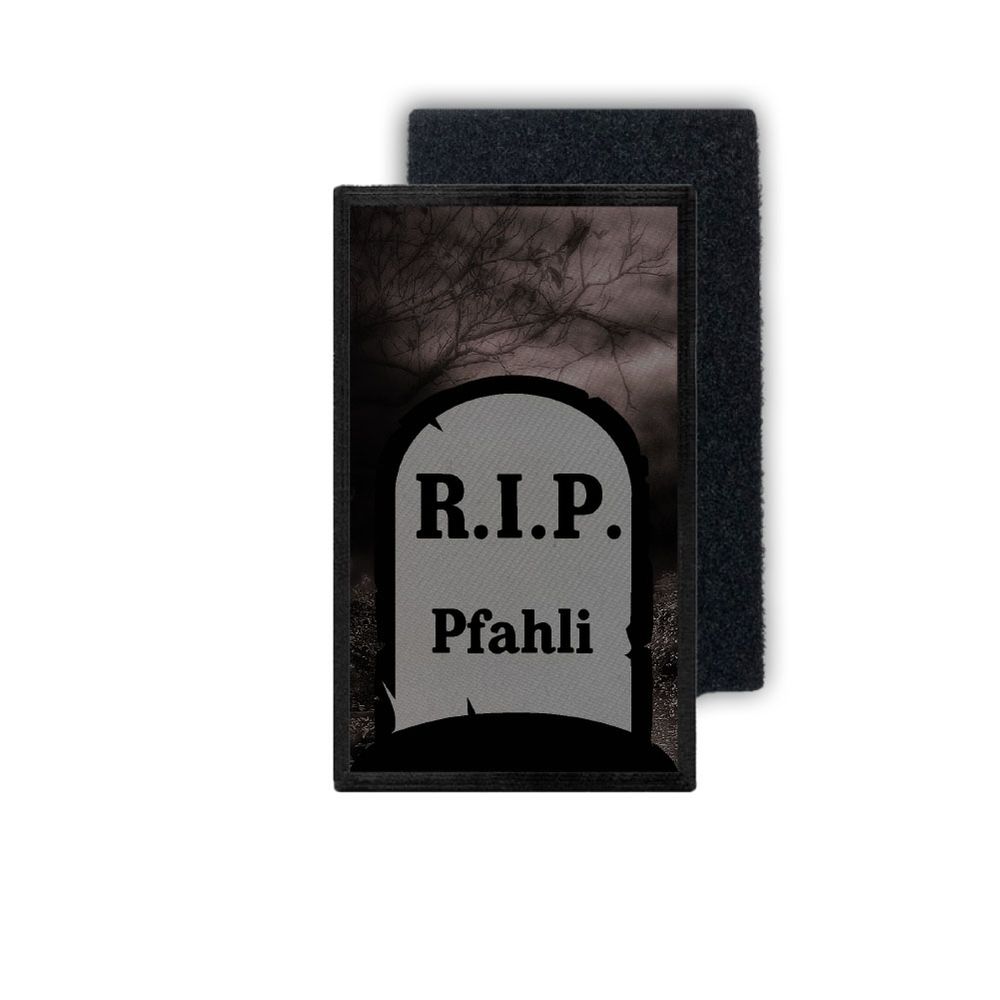 Rank Patch Grave RIP Grabstein Friedhof Tod Andenken Hinterlassene 9,8x6cm#32870