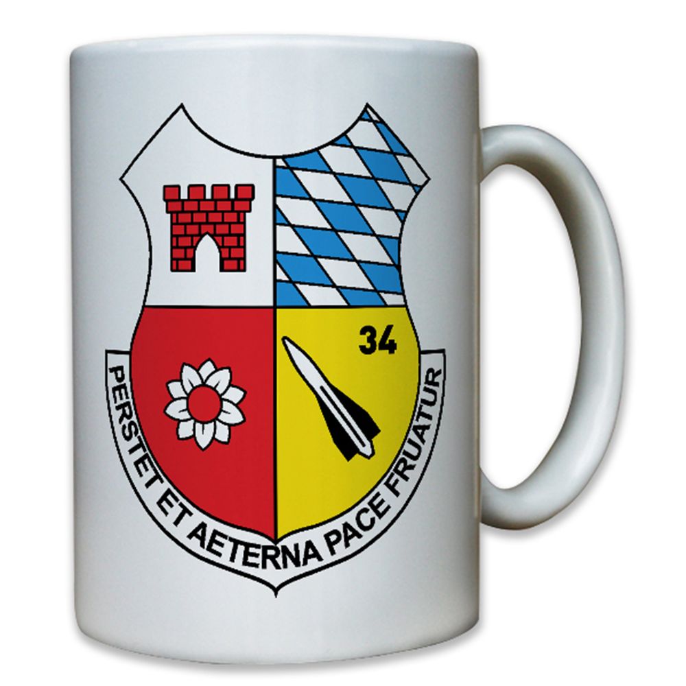 FlaRak Btl 34 Hawk Bundeswehr Flugabwehr Rakete Deutschland - Tasse #8489