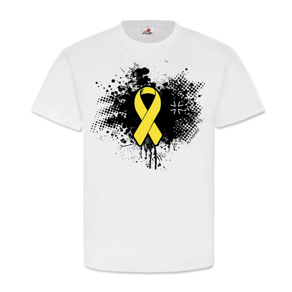 Bundeswehr Solidarität BW Loyal gelbe Schleife Auslands-Einsatz T-Shirt #23845
