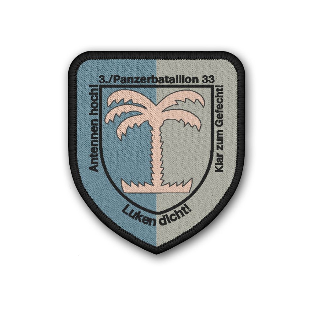 Patch 3 Panzerbataillon 33 Antennen hoch Luken dicht klar zum Gefecht #25429