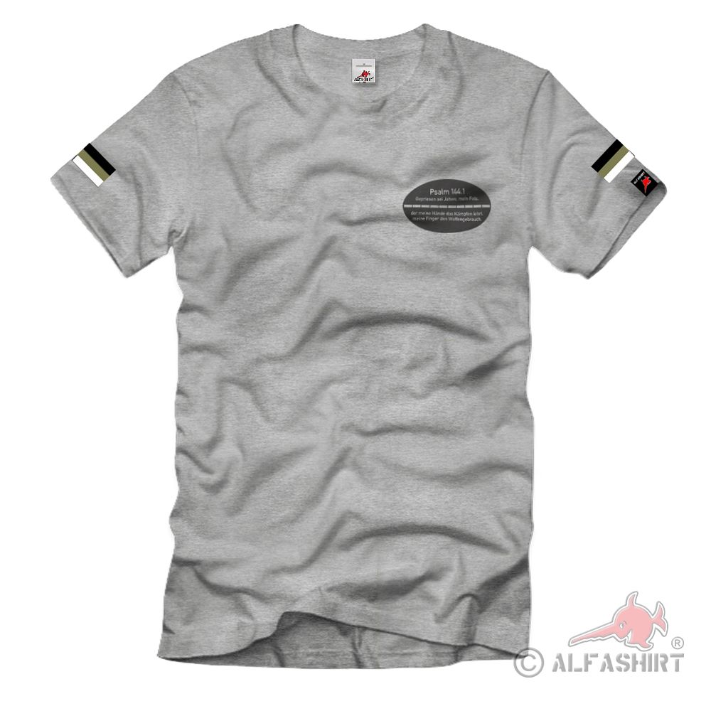 BW dog tag 144-1 Bundeswehr outline David Bible verse T-shirt # 37771