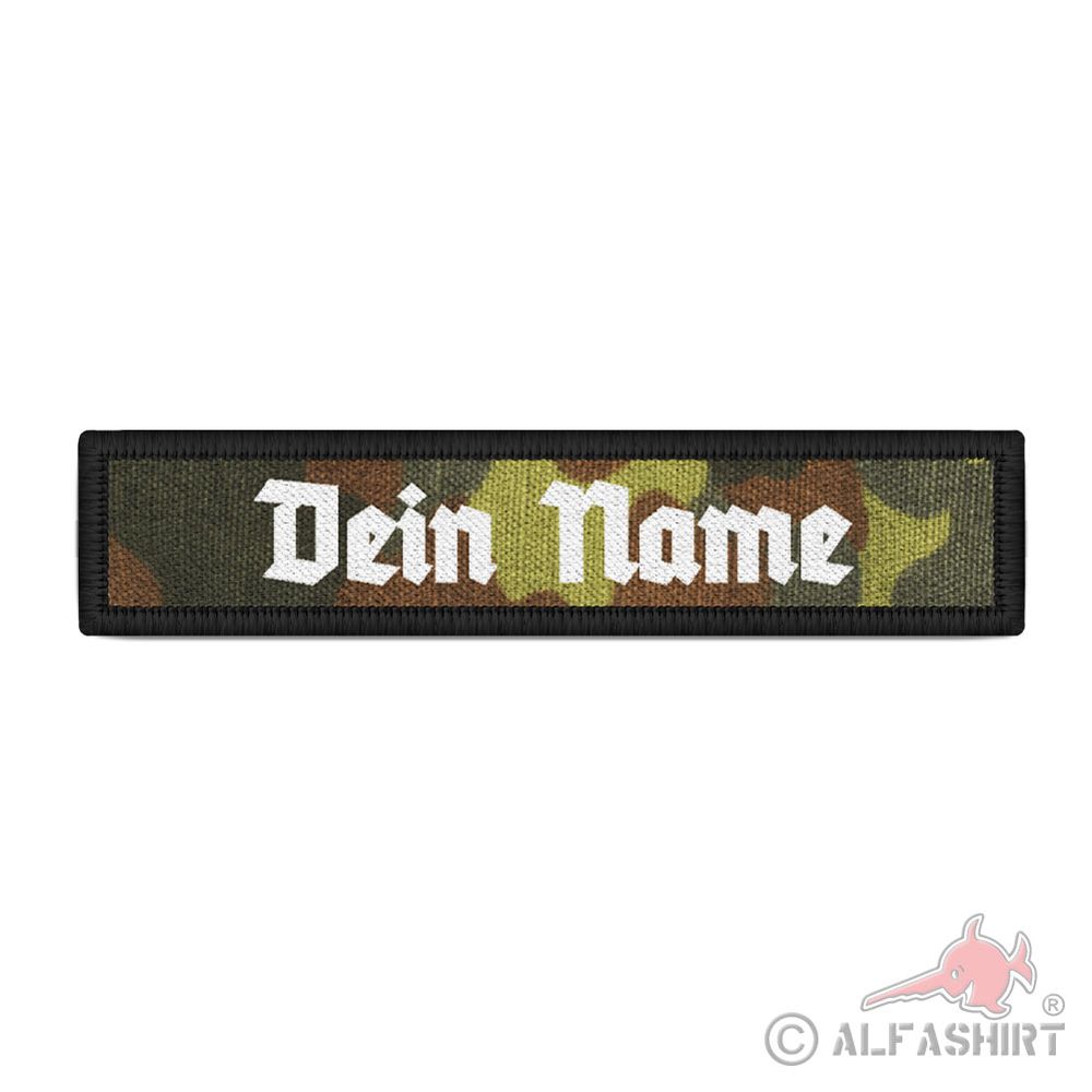 Patch Bundeswehr Namensschild Altdeutsche Schrift BW selbst gestalten#39387