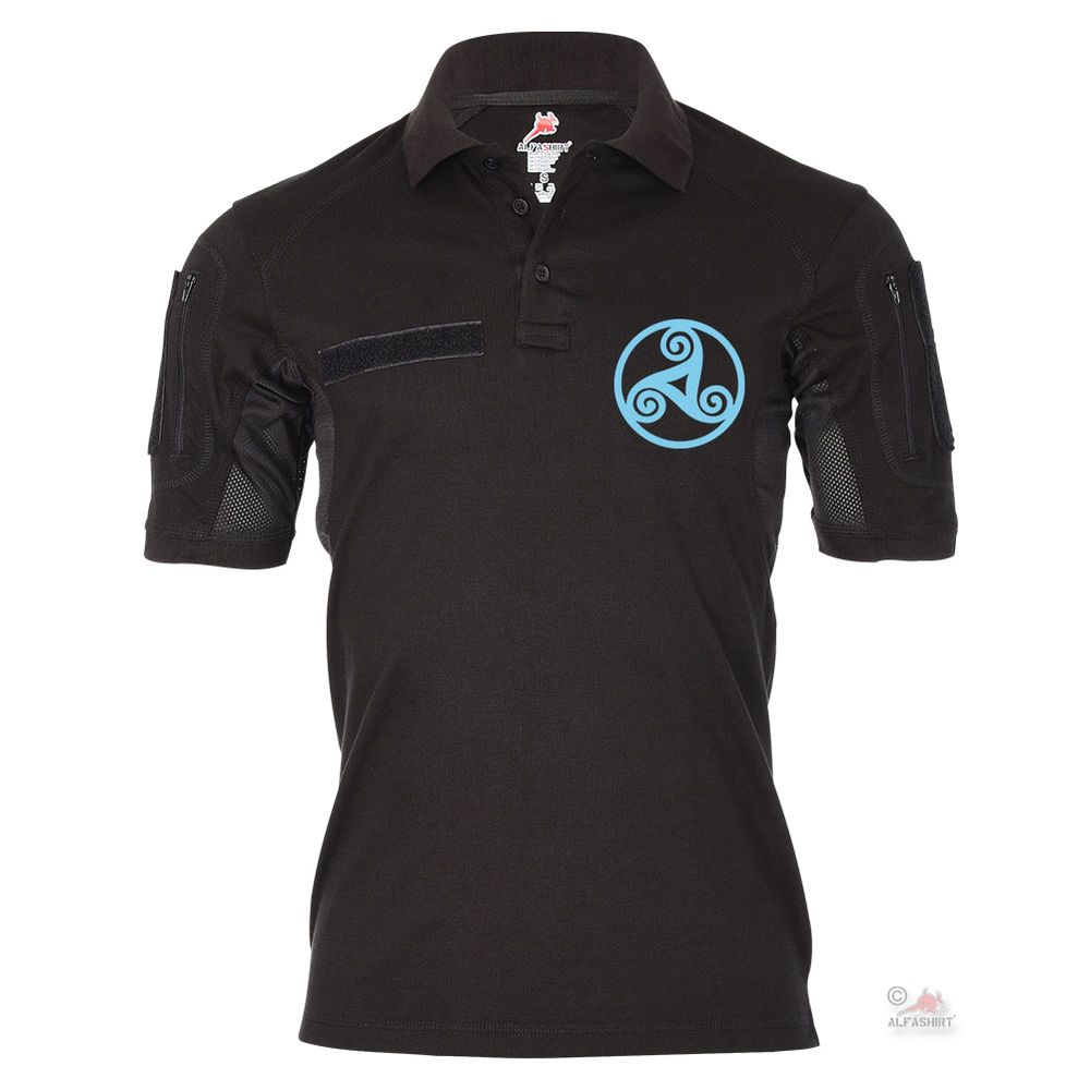 Tactical Poloshirt Alfa Celtic Triskele Triskel Symbol Knotenmuster #19372
