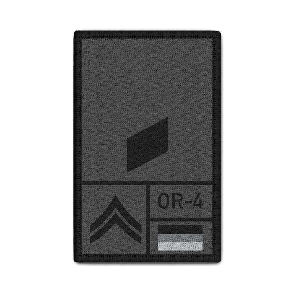 Rank Patch Bundeswehr Heer Luftwaffe Marine Grau #BW-Patch