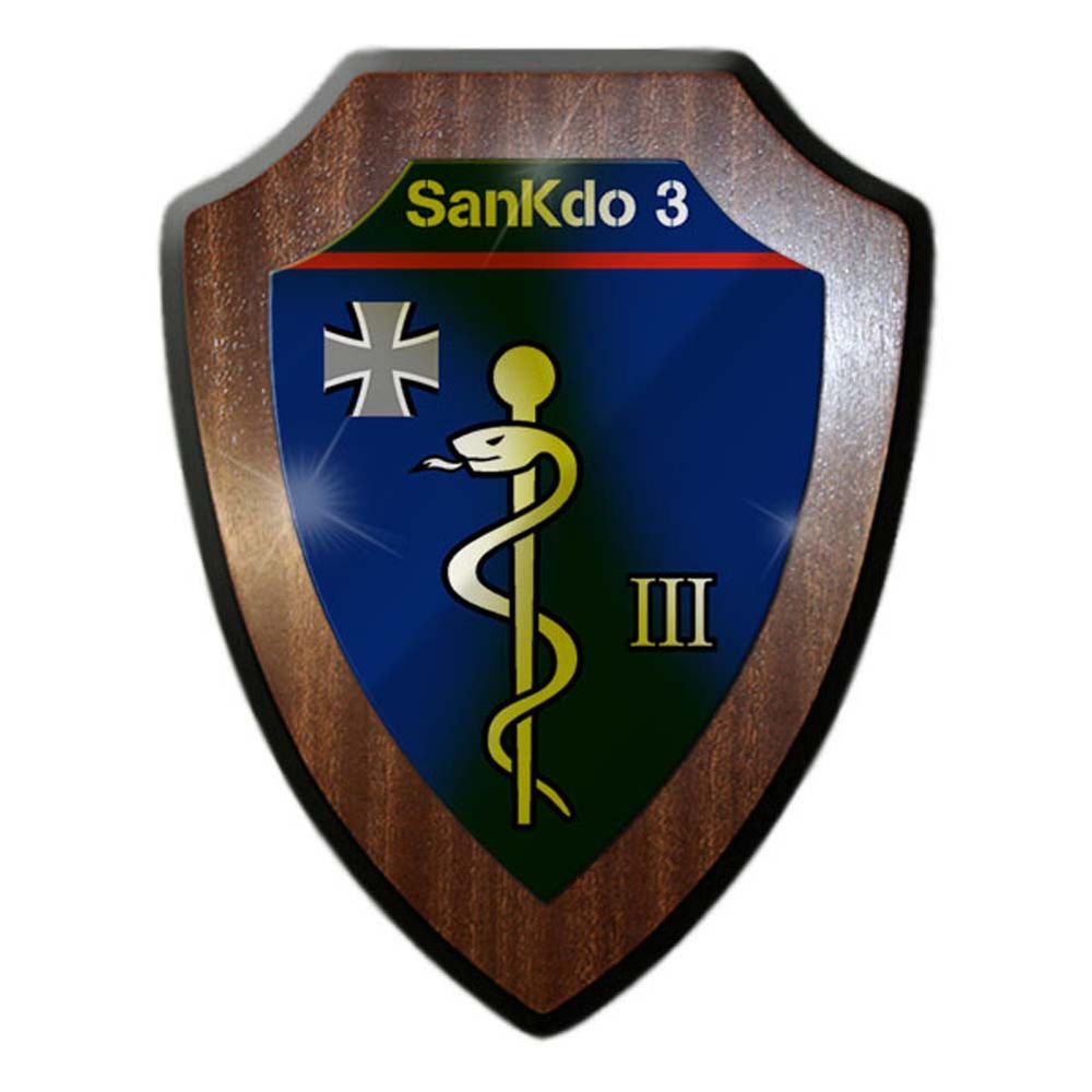 Wappenschild SanKdo 3 Sanitätskommando Weißenfels BW Bundeswehr Wappen #22929