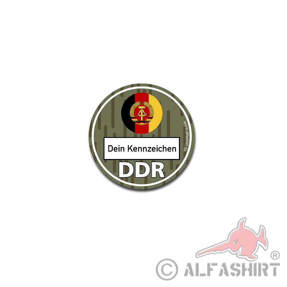 DDR Umweltplakette NVA Environmental Zone East Germany Tuning Humor 8cm # A4816