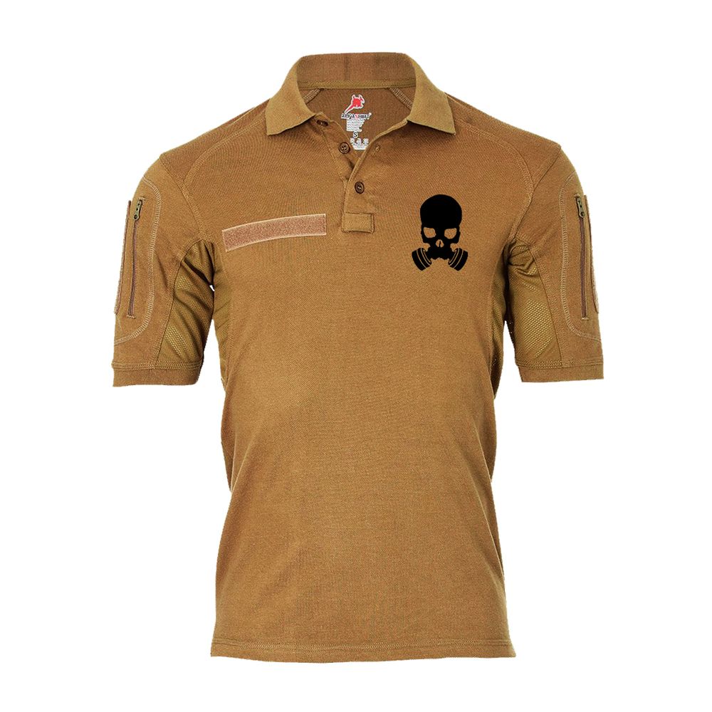 Tactical Poloshirt Alfa Skull Gas Schädel Kopfskeletts maske gas #20235