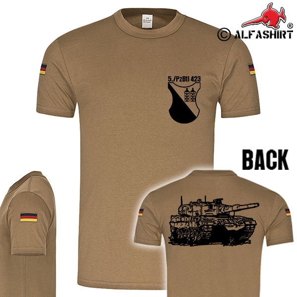 BW Tropen 5 PzBtl 423 Panzerbataillon Wappen BW Brück Leopard 2A4 Panzer #16017