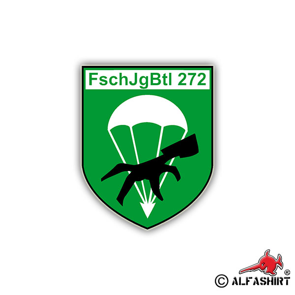 Sticker FschJgBtl 272 Crest Badge Paratrooper 7x6cm A787