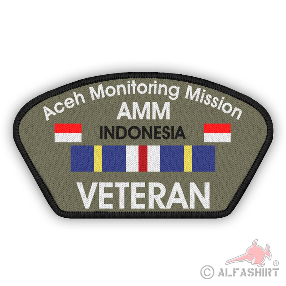 Veteran Patch AMM ACEH MONITORING MISSION INDONESIEN Einsatz Aufnäher#45226