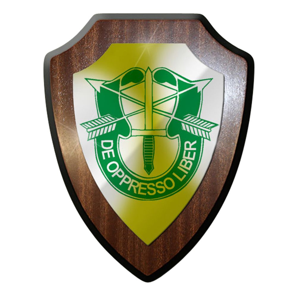 Wappenschild / Wandschild / Wappen - De Opresso Liber motto US United #6915