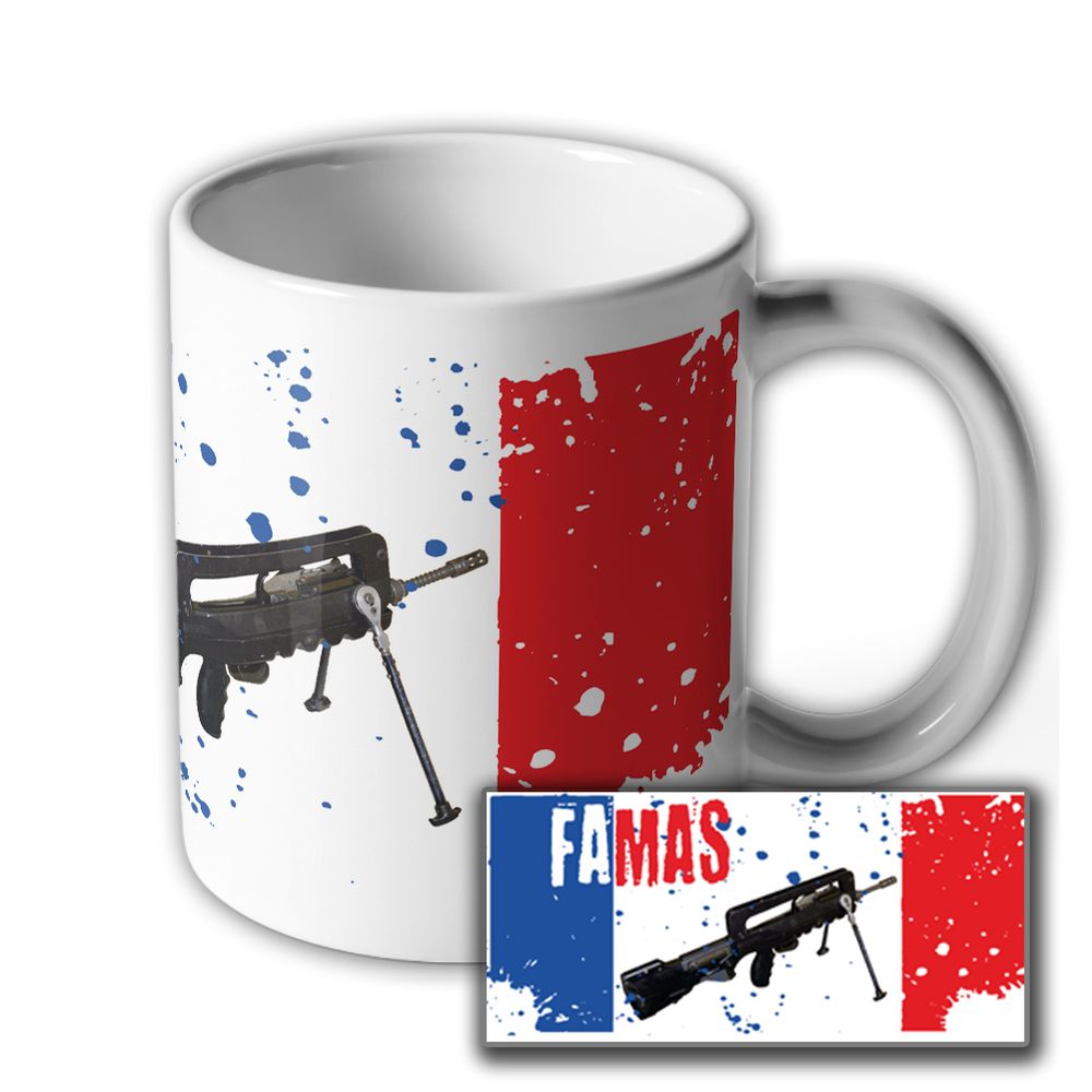 Famas Bullpup Sturmgewehr französische Streitkräfte Armee- Tasse #5961