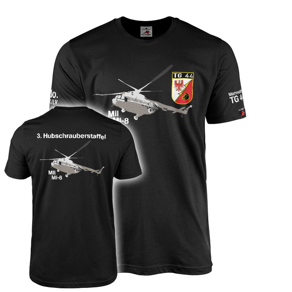 T-Shirt TG 44 3rd Helicopter Squadron Mil Mi 8 Marxwalde Kdo LSK LV Helicopter #46750