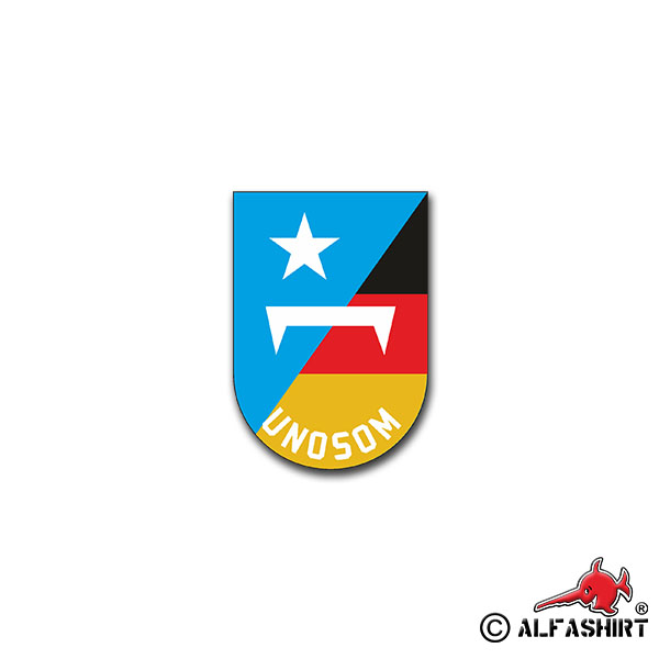 Sticker UNOSOM United Nations Operation in Somalia 7x5cm A1322