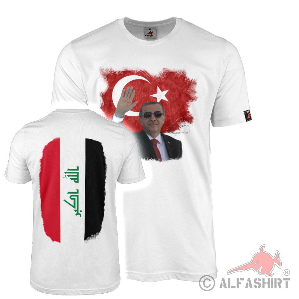 Recep Tayyip Erdogan Türkiye President Politician Politics Flag Kufi #42113