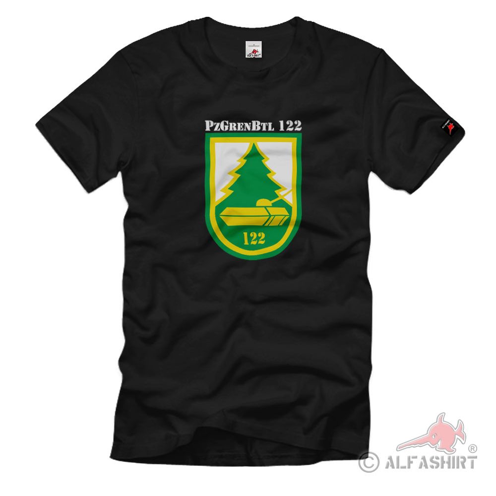 PzGrenBtl122 Panzergrenadierbatallion 122 Coat of Arms Emblem T Shirt #2388