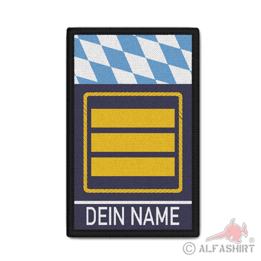 Rank Patch Fire Department Bavaria Personalized #41571