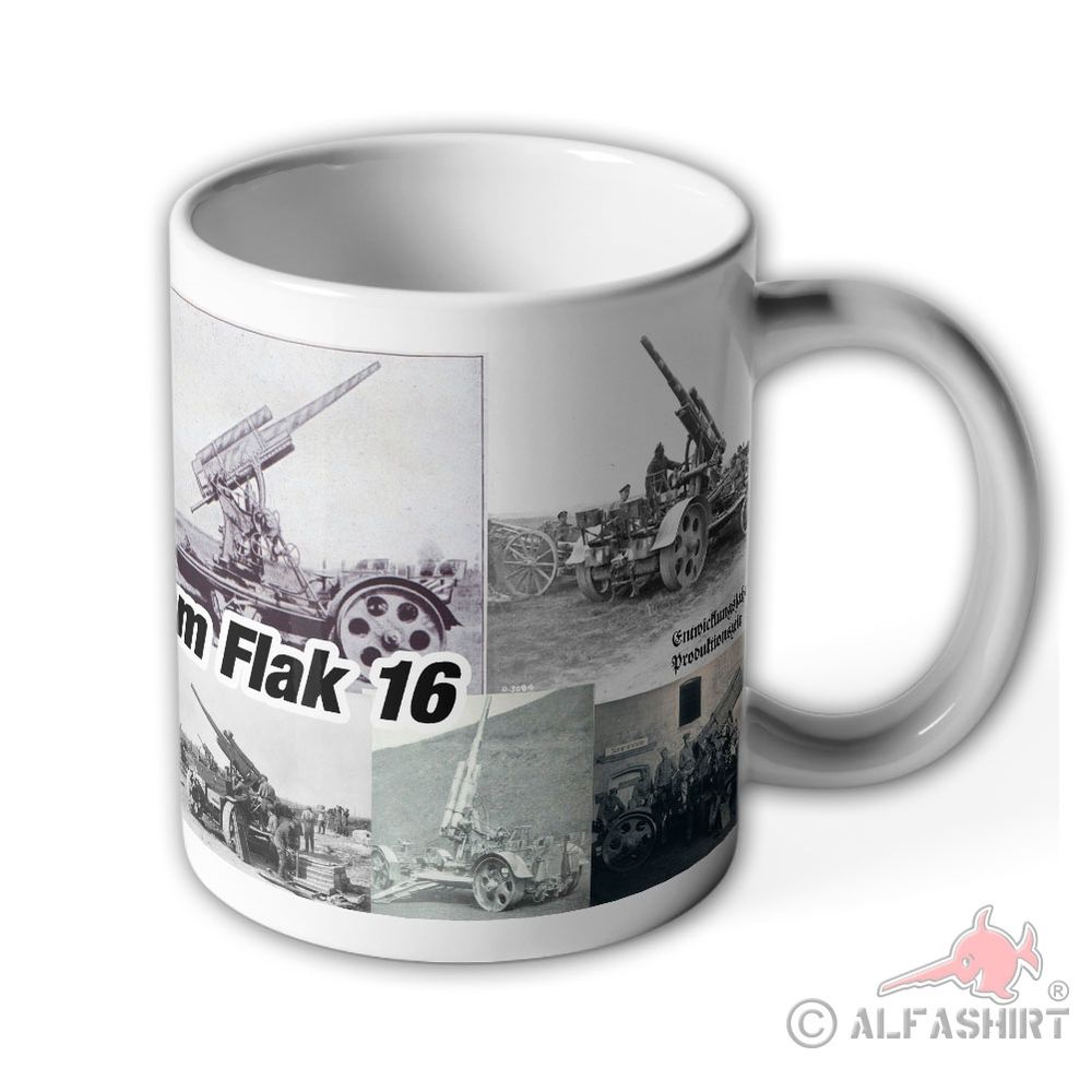 Tasse 8,8cm Flak 16 Kanone Flugabwehrkanone 1WK Becher#43253