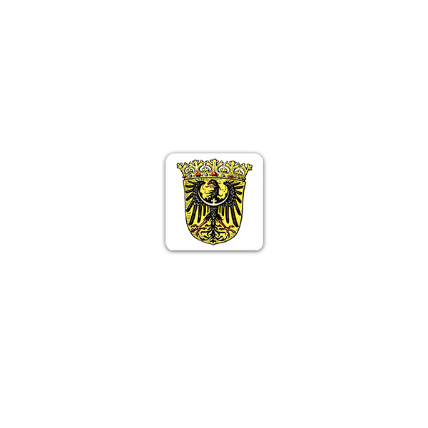 Aufkleber/Sticker Provinz Niederschlesien Wappen Preußische Provinz 7x7cm A3232