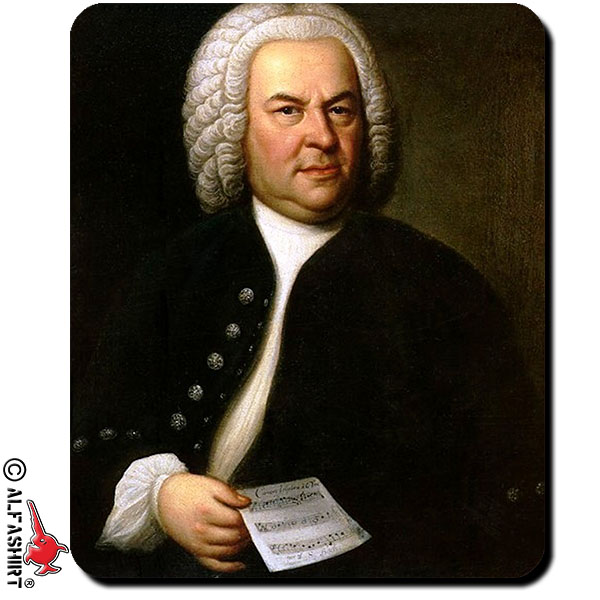 Johann Bach Sebastian Komponist Musiker Person Künstler Gemälde Mauspad #16247