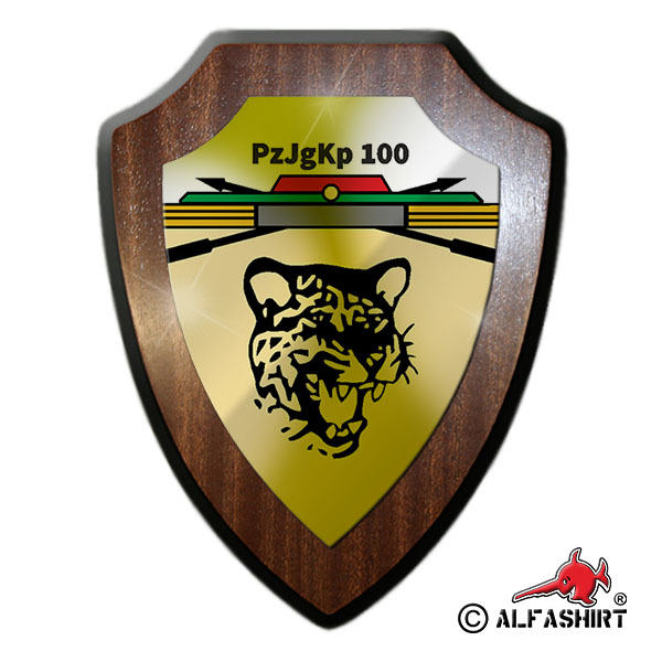 Heraldic shield PzJgKp 100 Panzerjägerkompanie Pfreimd coat of arms Emblem # 15461