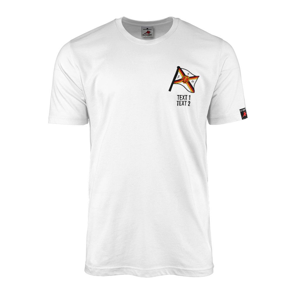 T-Shirt personalisierbar NVA Flagge Fischkombinat Hochseefischerei #43562