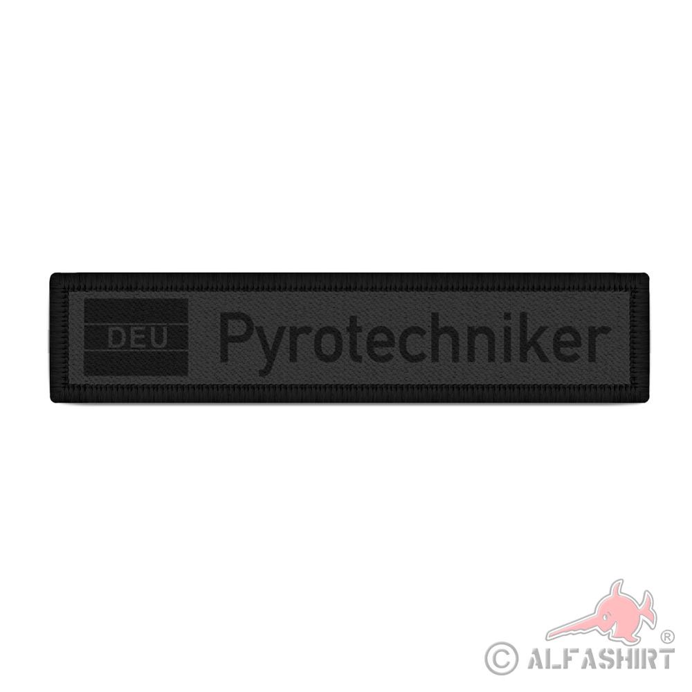 Patch Pyrotechniker DEU Deutschland Feuerwerker grau schwarz#38838