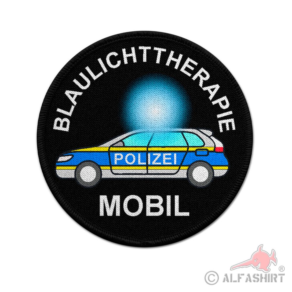 Patch Blaulichttherapie Mobil Polizei Blaulicht Meme Streifenwagen #40153