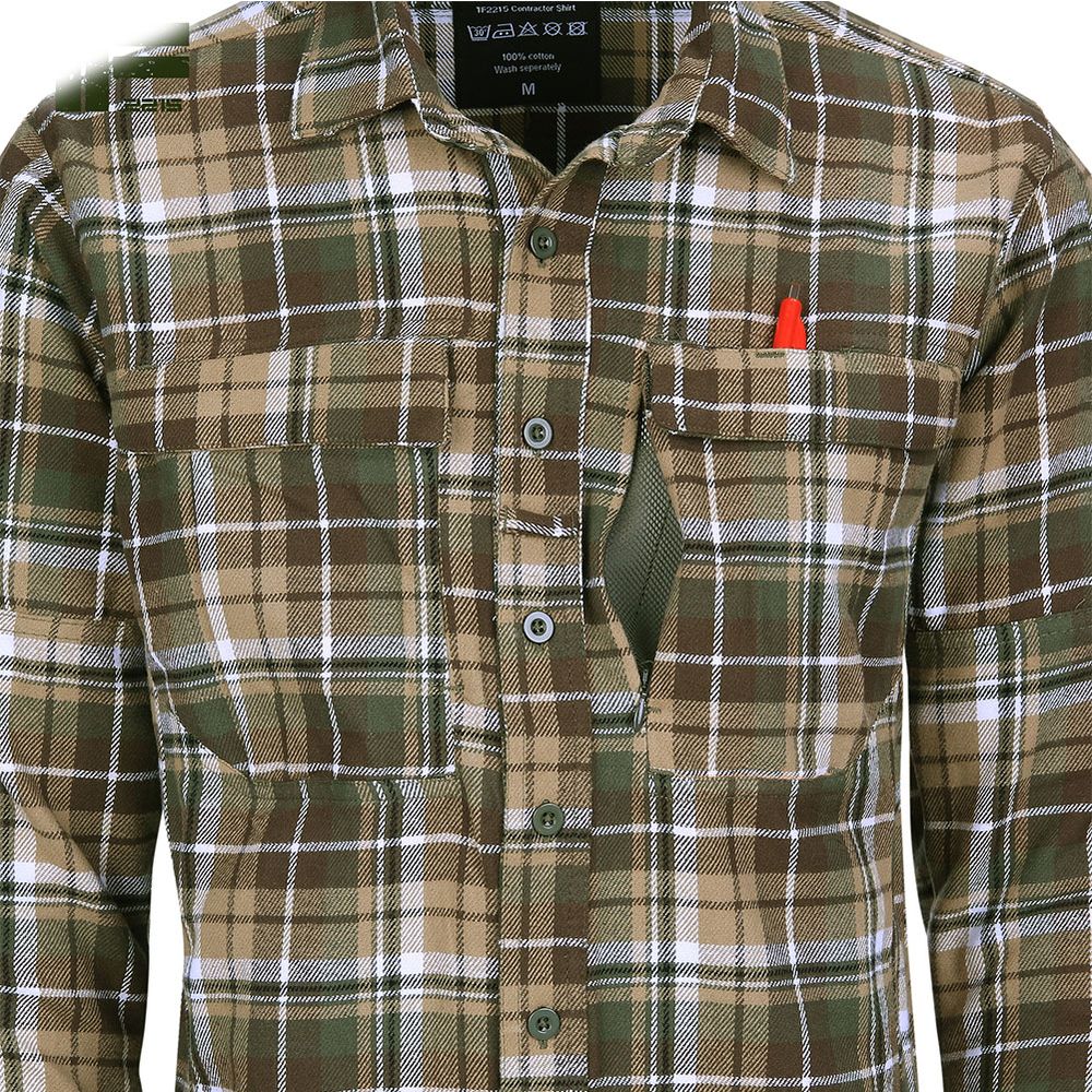 Contractor Hemd Tactical Airsoft Jäger Hemd Survival Flanell Bundeswehr #32956