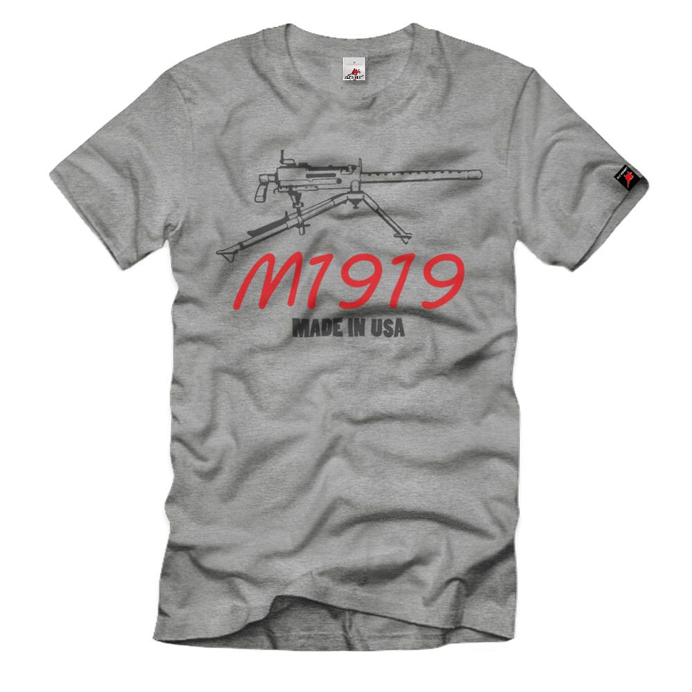 M1919 machine gun-MG WWII USA machine gun continuous fire cal30 T-shirt # 34635