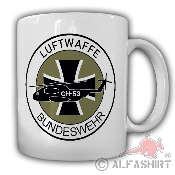 Luftwaffe Bundeswehr Ch53 Heer Abzeichen Heli Fritzlar - Tasse #18176