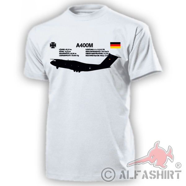 A400M A400 M Bundeswehr Luftwaffe BW Kreuz Flugzeug Transport - T Shirt #18118