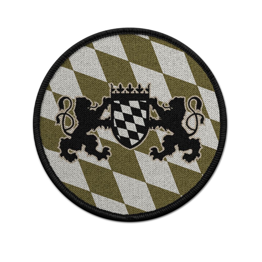 Patch BW Bayern Abzeichen Löwen Bundeswehr Oliv grün Tarn Polizei #22827