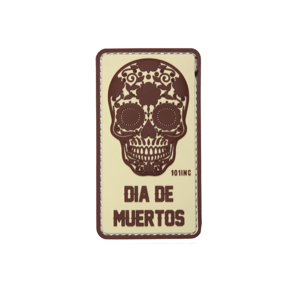 3D Rubber Dia De Muertos Patch Mexiko La Catrina Muchacho 9  x 6 cm#26946