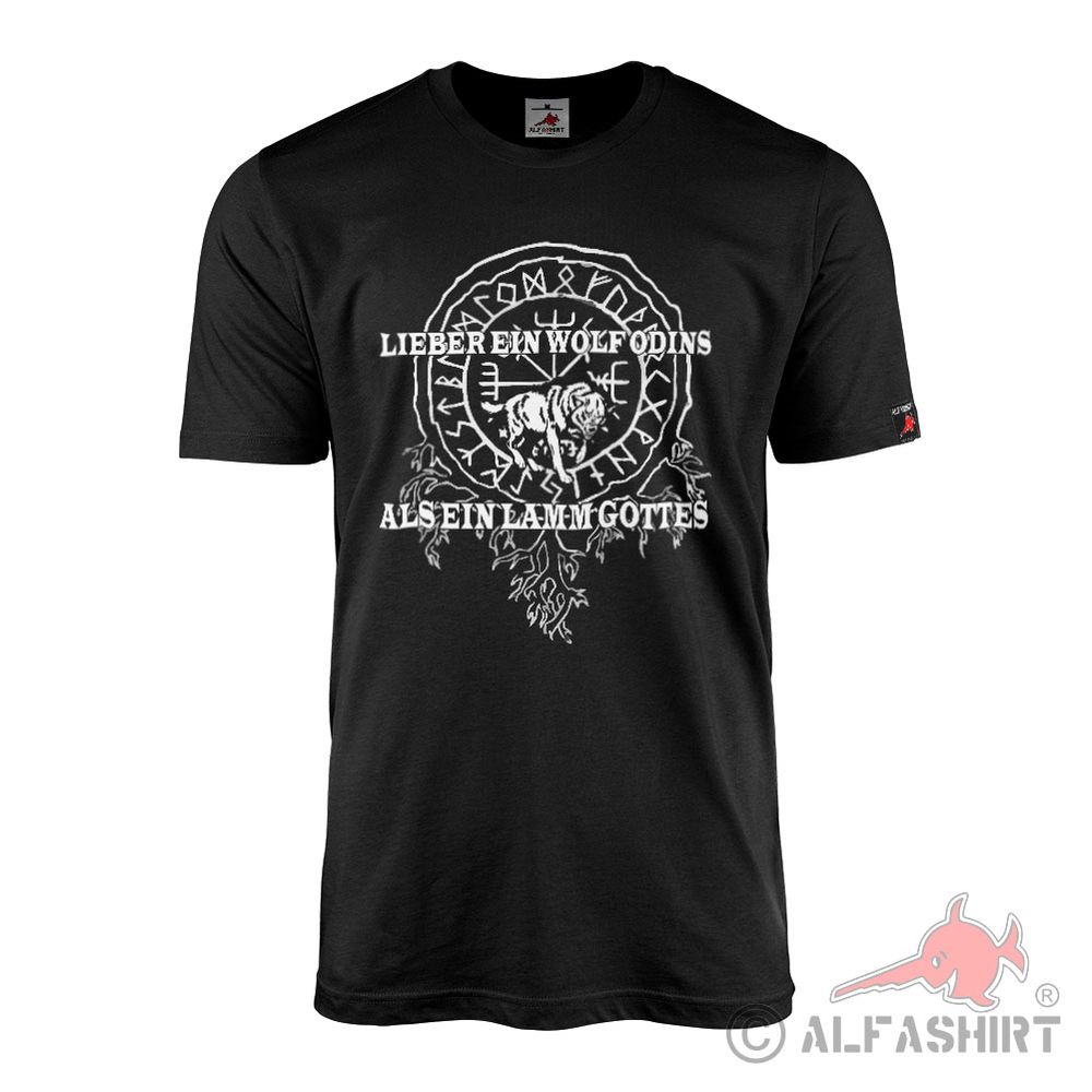 Wolf Odins Viking Valhalla Warrior Sign Vikings Soldiers T-Shirt #43498