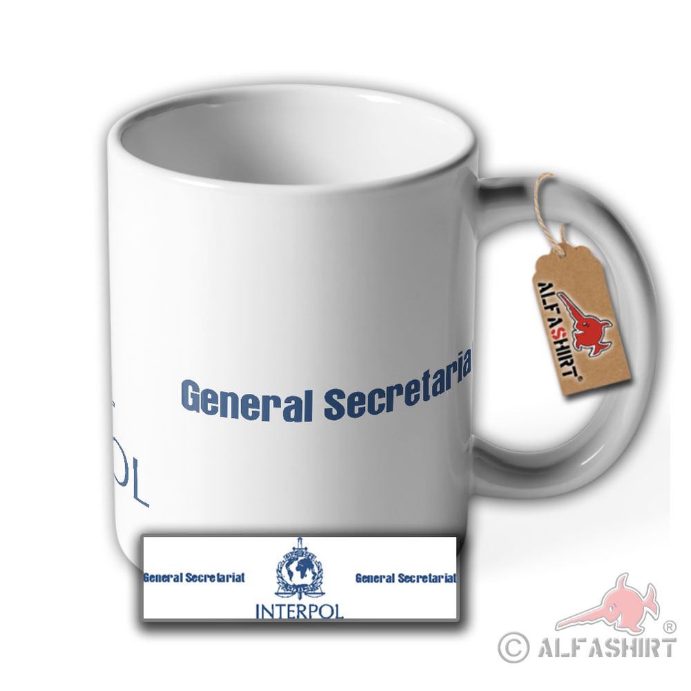 Tasse Interpol Polizei Internationale kriminalpolizeiliche Organisation #40817