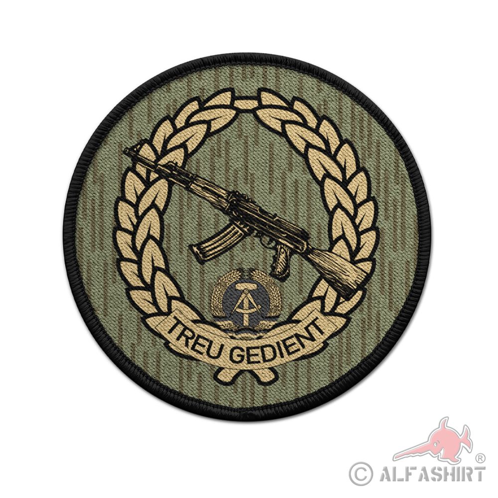 Patch Treu Gedient NVA People's Army GDR East Border Guard Berlin Velcro 9cm # 37023