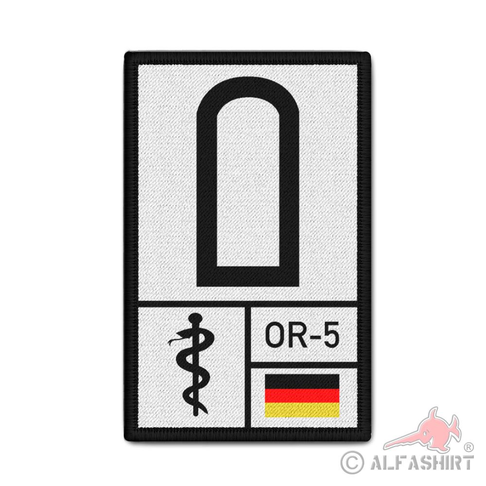 Rank Patch Paramedic Rank Bundeswehr Personalized Doctor 9.8x6cm #40148