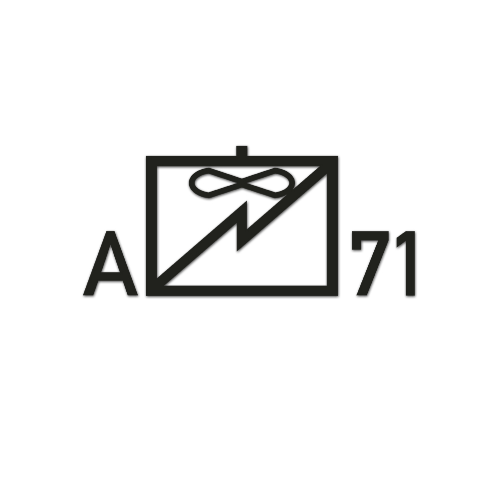 Taktisches Zeichen Fernmeldesektor A Fernmelderegiment 71 31 x 14 cm   #A6078