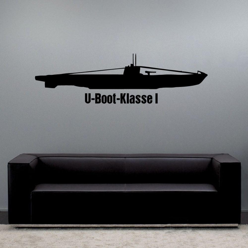 Wandtattoo U-Boot Typ Klasse I Bremen U25 U26 Schulboote 2 U-Boot #A6202