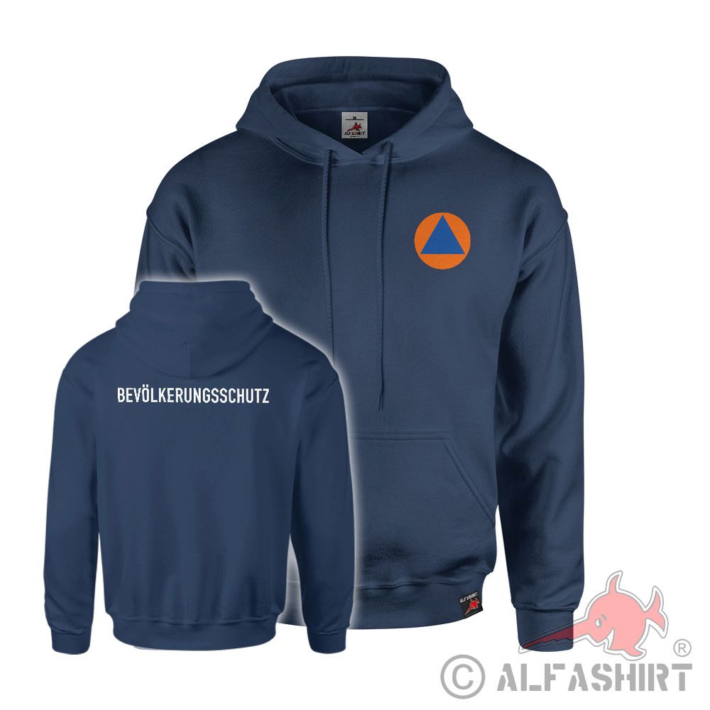 Hoodie Pullover KatS Bevölkerungsschutz Zivilschutzzeichen Gesundheit #42641