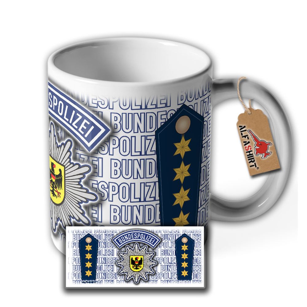 Bundespolizei Leitender Polizeidirektor BPOL LtdPD Direktor Wappen Tasse #29150