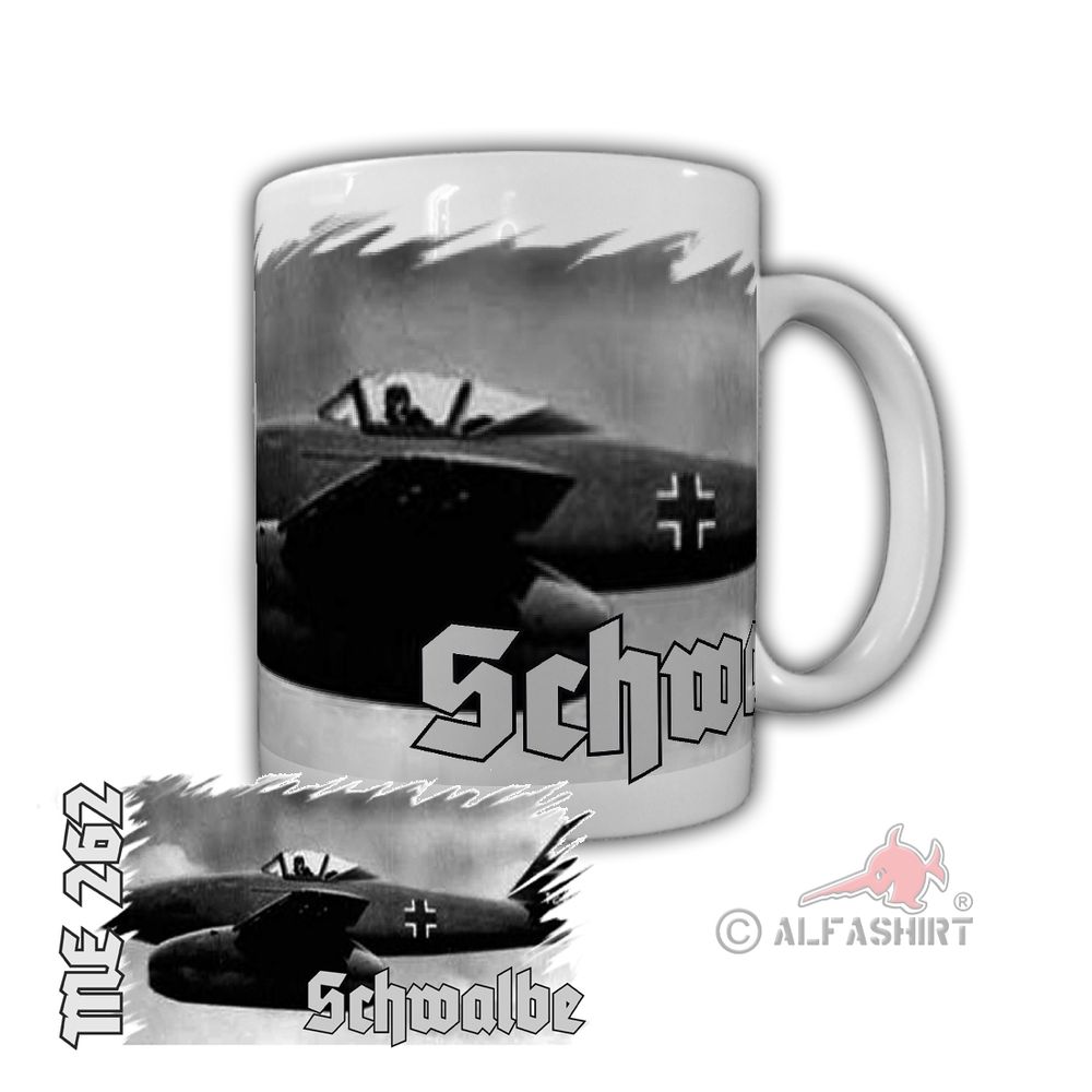 Me 262 Schwalbe Trupp Einheit Messerschmitt Kampfflugzeug Flughafen Tasse #29190